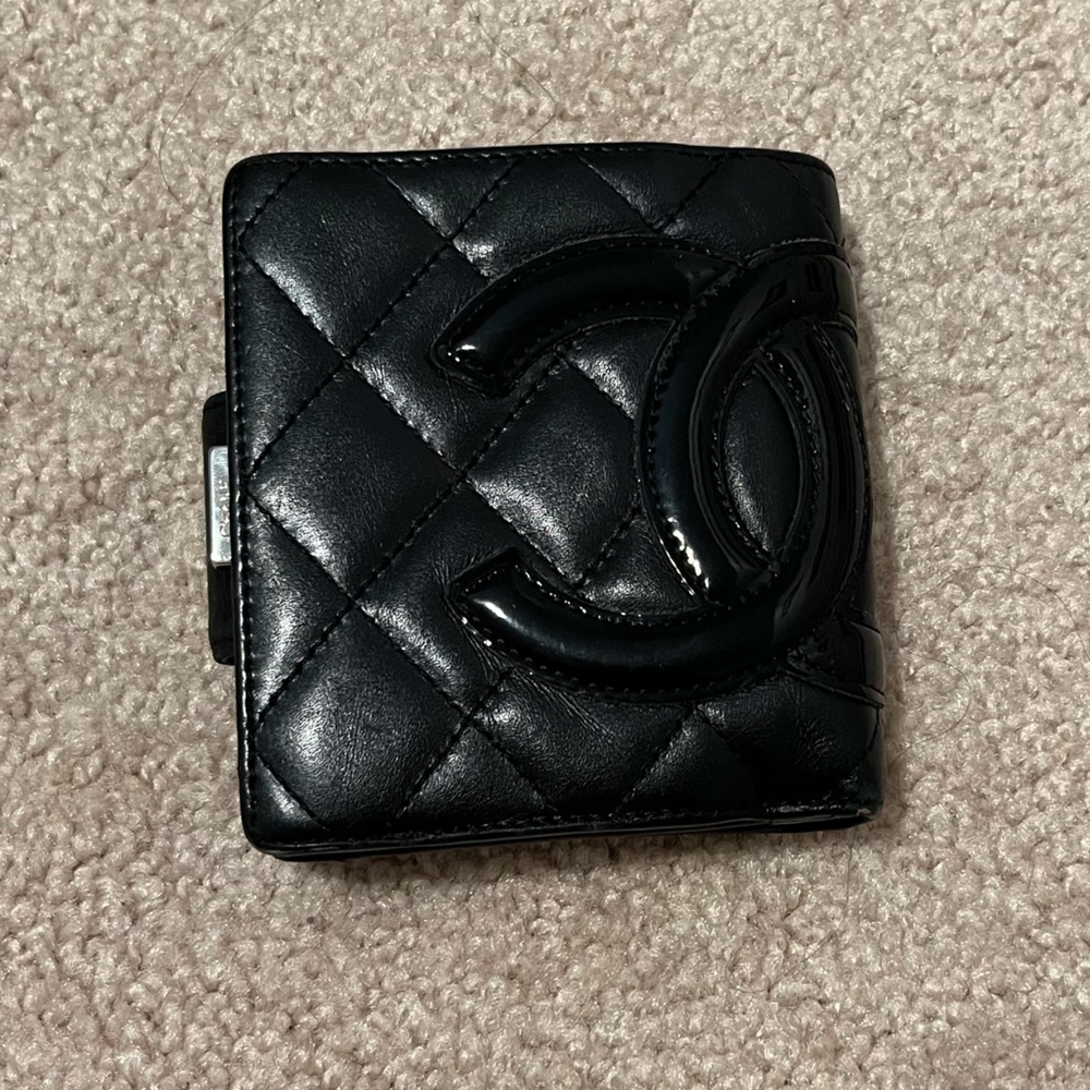 Chanel Cambon Kisslock Compact Wallet